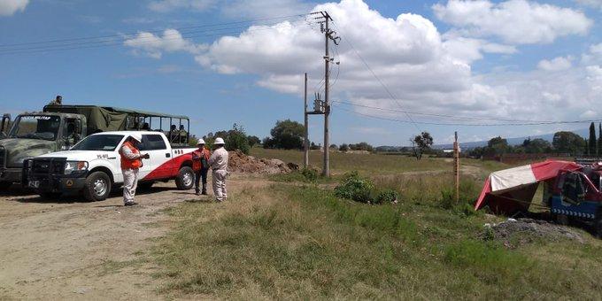 Fuga de gas por toma clandestina deja 6 trabajadores de Pemex heridos en Puebla