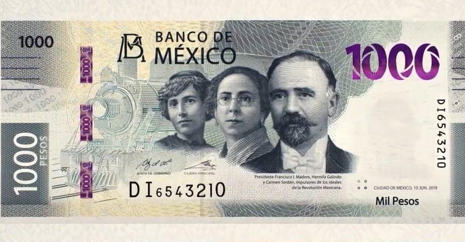 Personajes revolucionarios, Calakmul y un jaguar: Banxico presenta nuevo billete de mil pesos