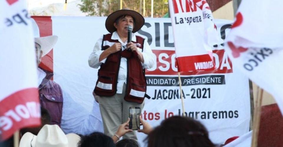 Candidata de Morena muere durante acto proselitista en Michoacán