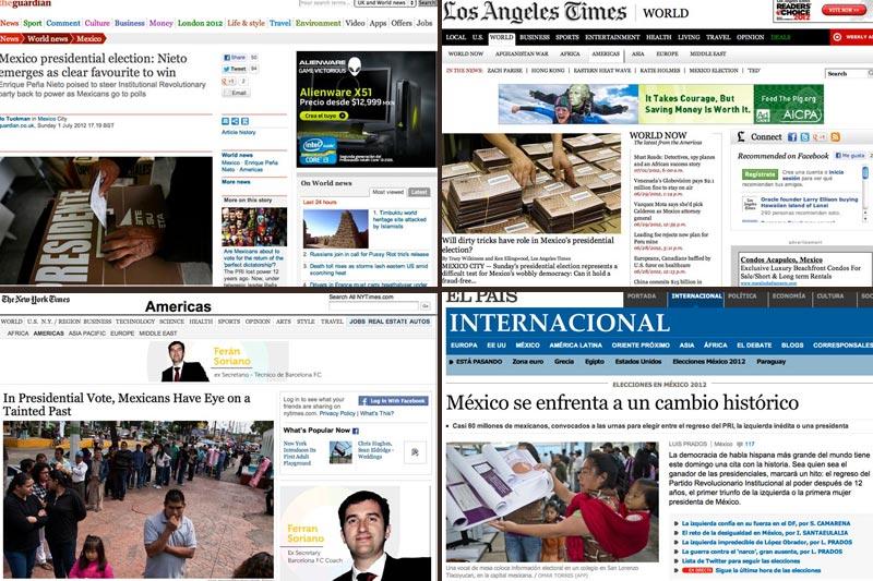 Elecciones mexicanas, <br> en la mira de medios extranjeros