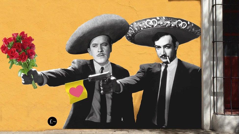 Frida en Tiffanys y María Félix en Star Wars: estos murales llenan calles de Oaxaca