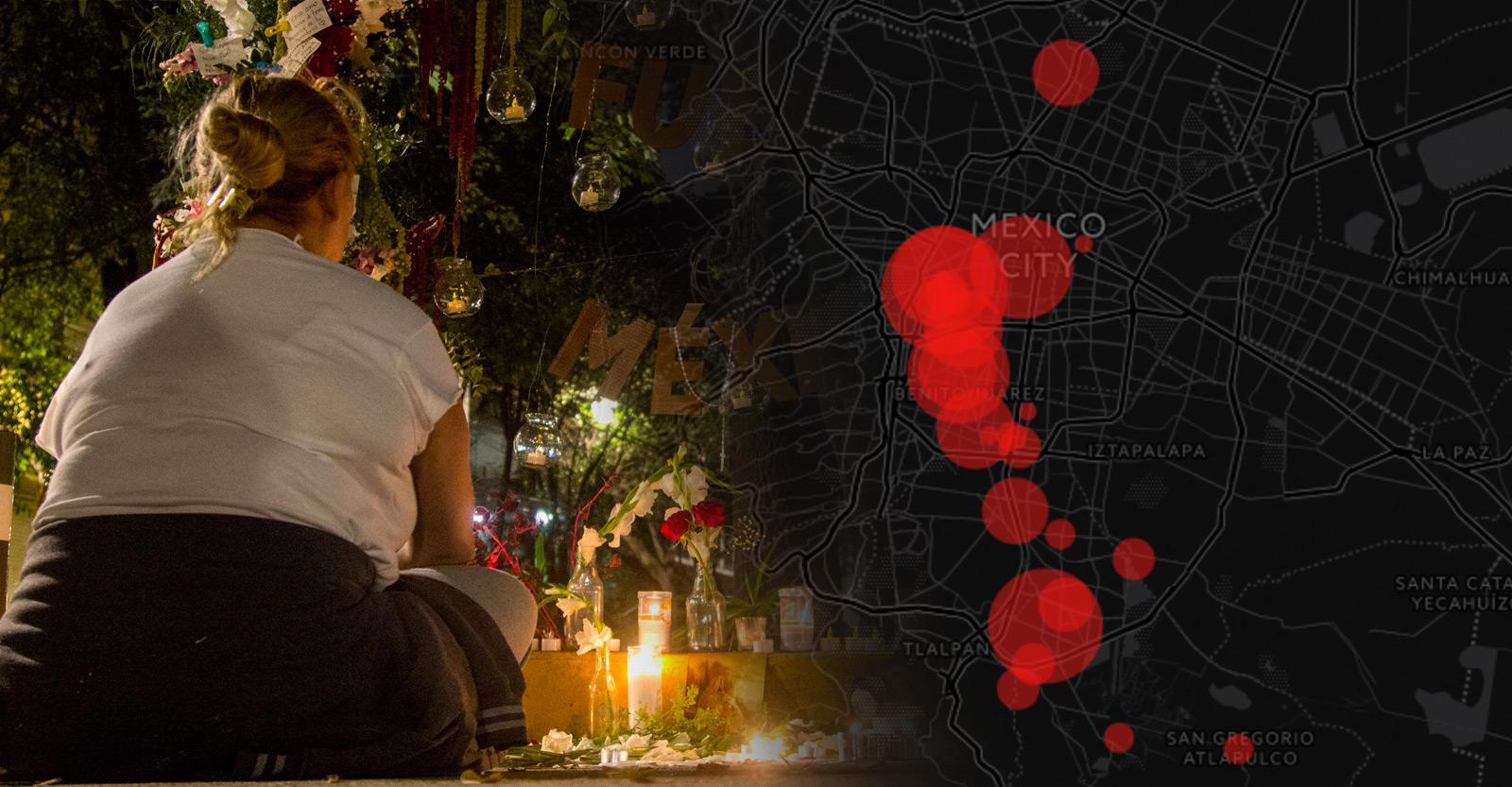#MapaContraelOlvido: ¿En dónde murió cada víctima del 19S en CDMX?