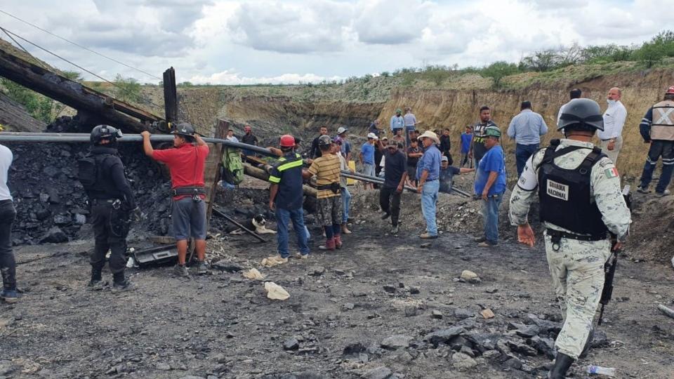 Accidente en mina de carbón deja 7 trabajadores atrapados en Múzquiz, Coahuila