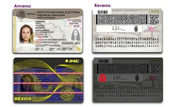 INE revela el diseño de la credencial para votar desde el extrajero