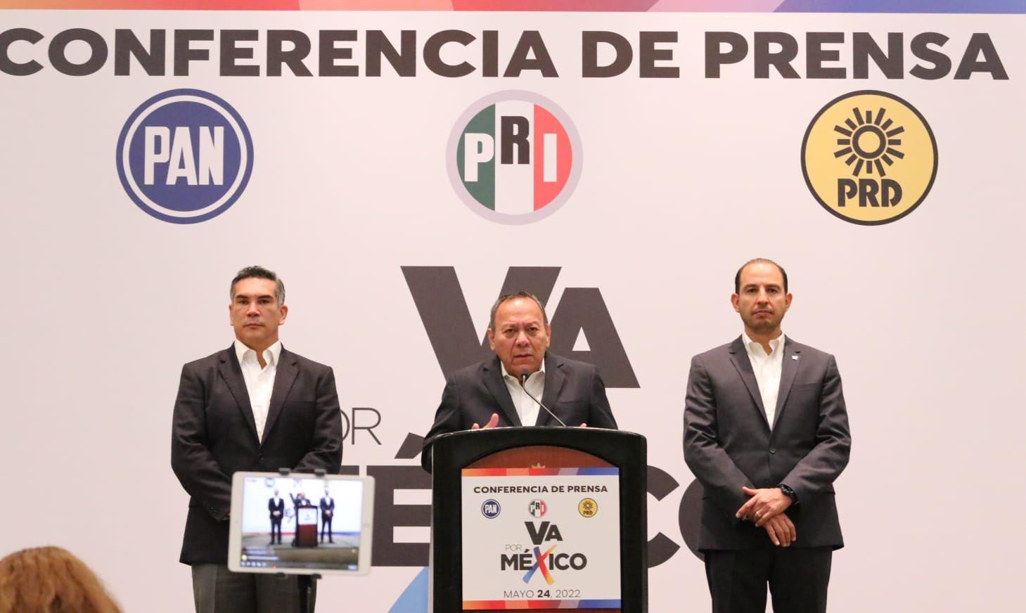 Coalición Va por México exige a AMLO “sacar las manos” del proceso electoral y dejar de amedrentar a candidatos