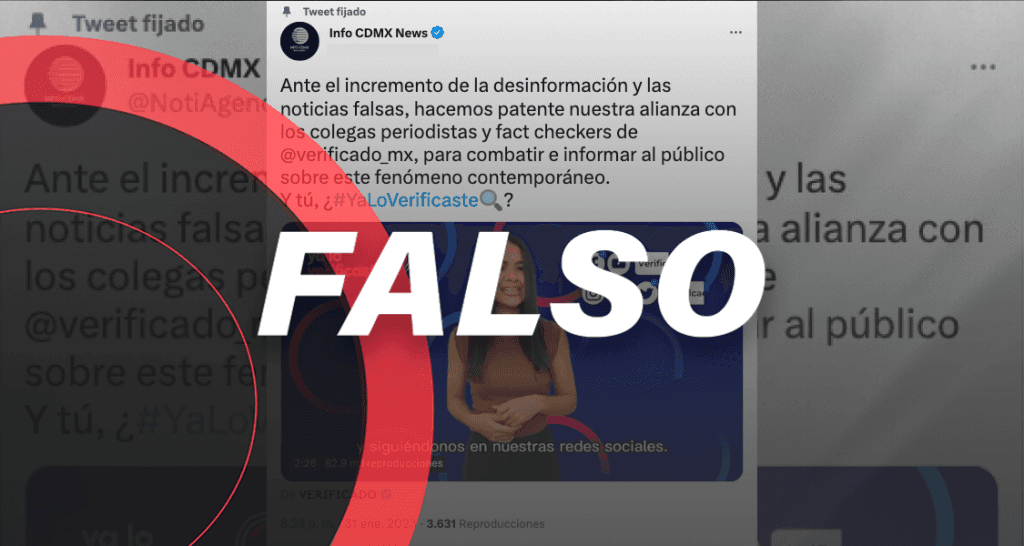 Esta cuenta desinformante no está relacionada con iniciativas de verificación de hechos