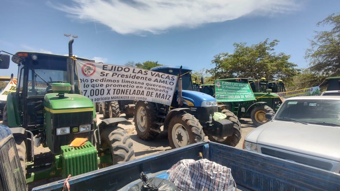 Agricultores de Sinaloa protestan en instalaciones de Pemex en Topolobampo, Guamúchil y Culiacán