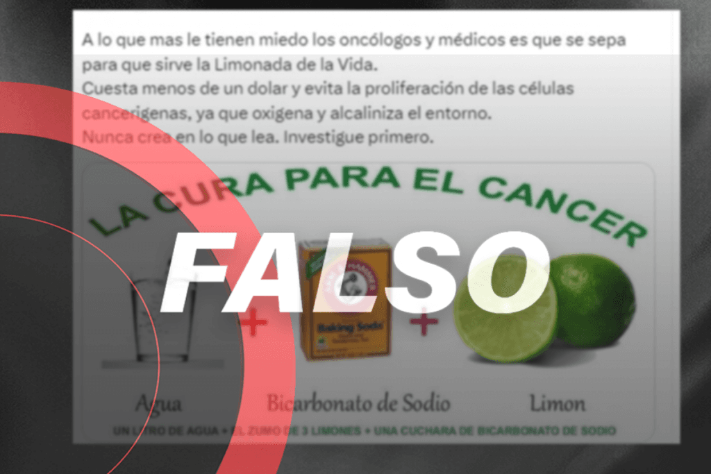 ¿Limonada de la vida? Falso, agua de limón con bicarbonato no cura el cáncer