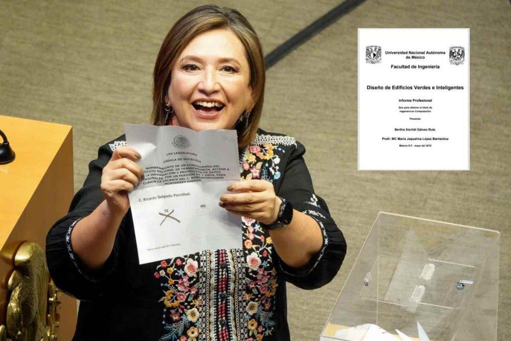 Revisión a informe de Xóchitl Gálvez confirma plagio de párrafos a 9 tesis; 16 por ciento del trabajo de titulación