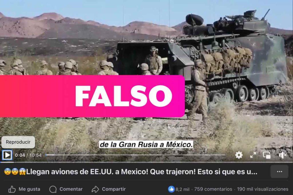 Ejército ruso no llegó a México para fusionarse con el ejército mexicano, este video no tiene sustento