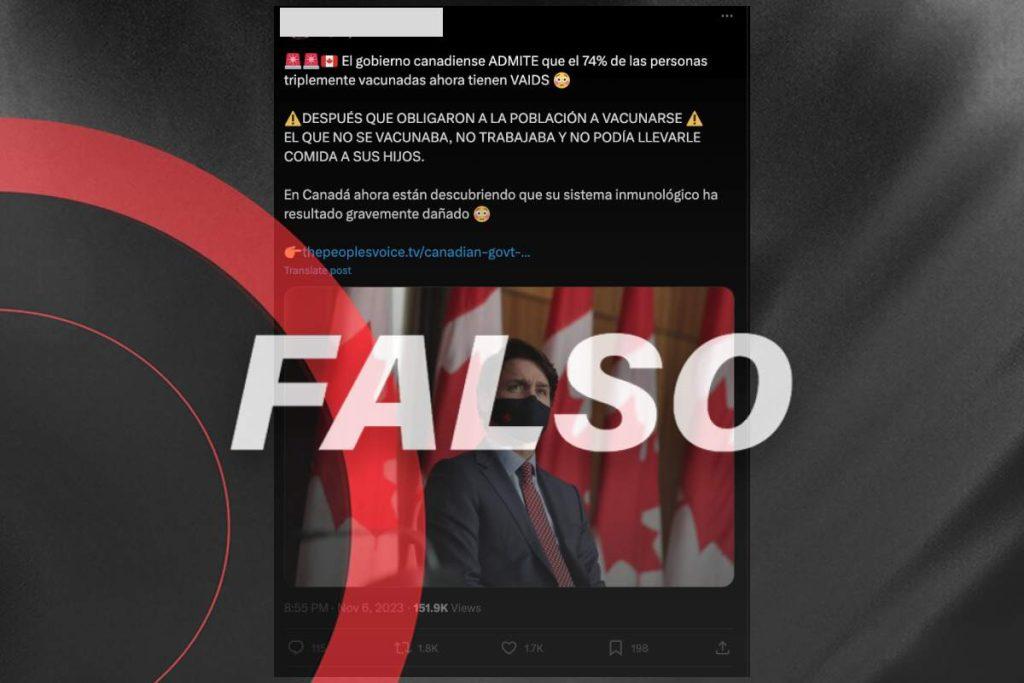 El gobierno de Canadá no admitió que las vacunas causan inmunodeficiencia “VAIDS”