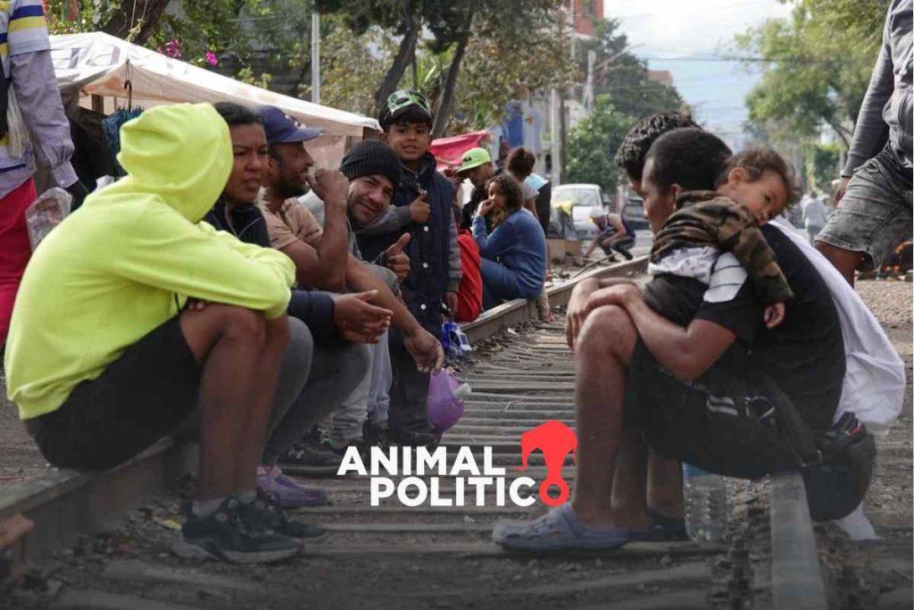 Migrantes y vecinos se organizan para instalar un refugio debajo de un puente ante la falta de albergues en CDMX