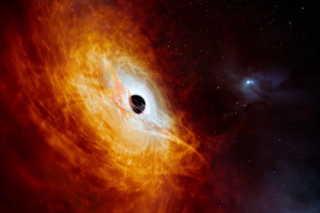 Descubren impresionante agujero negro que absorbe un sol cada día