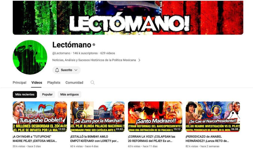 También en la oposición: canales de YouTube desinforman sobre AMLO y Sheinbaum, pero elogian a Xóchitl Gálvez