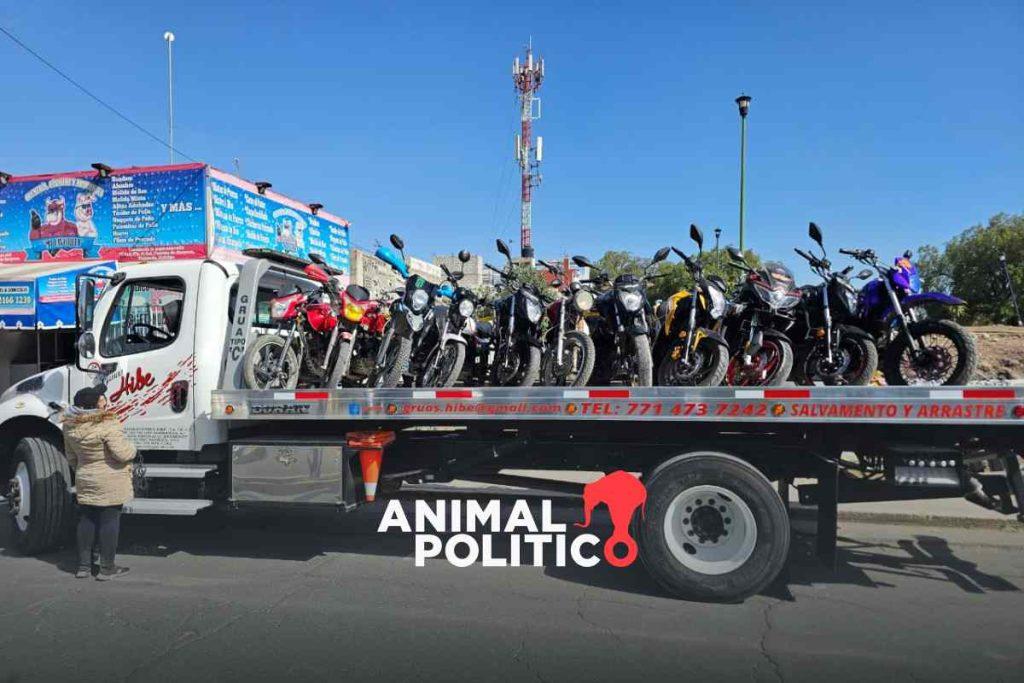 Decomisan 71 mototaxis que operaban ilegalmente en Tizayuca, Hidalgo; hay cuatro detenidos