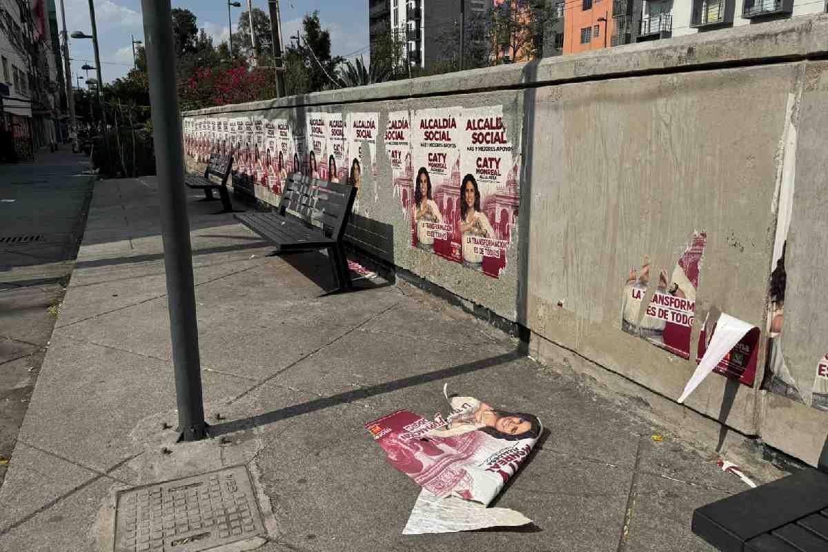 Propaganda política se multiplica en las calles de la CDMX
