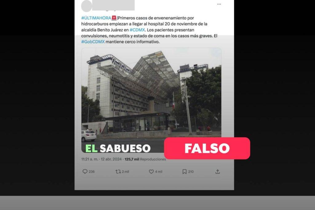 No hay reportes de envenenamiento por agua de Benito Juárez en Hospital 20 de Noviembre