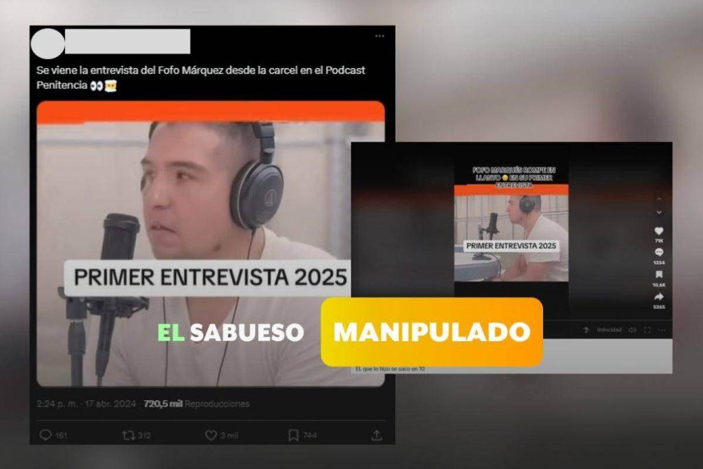 ¿’Fofo’ Márquez, en entrevista desde el Penal de Barrientos? No, este video fue manipulado
