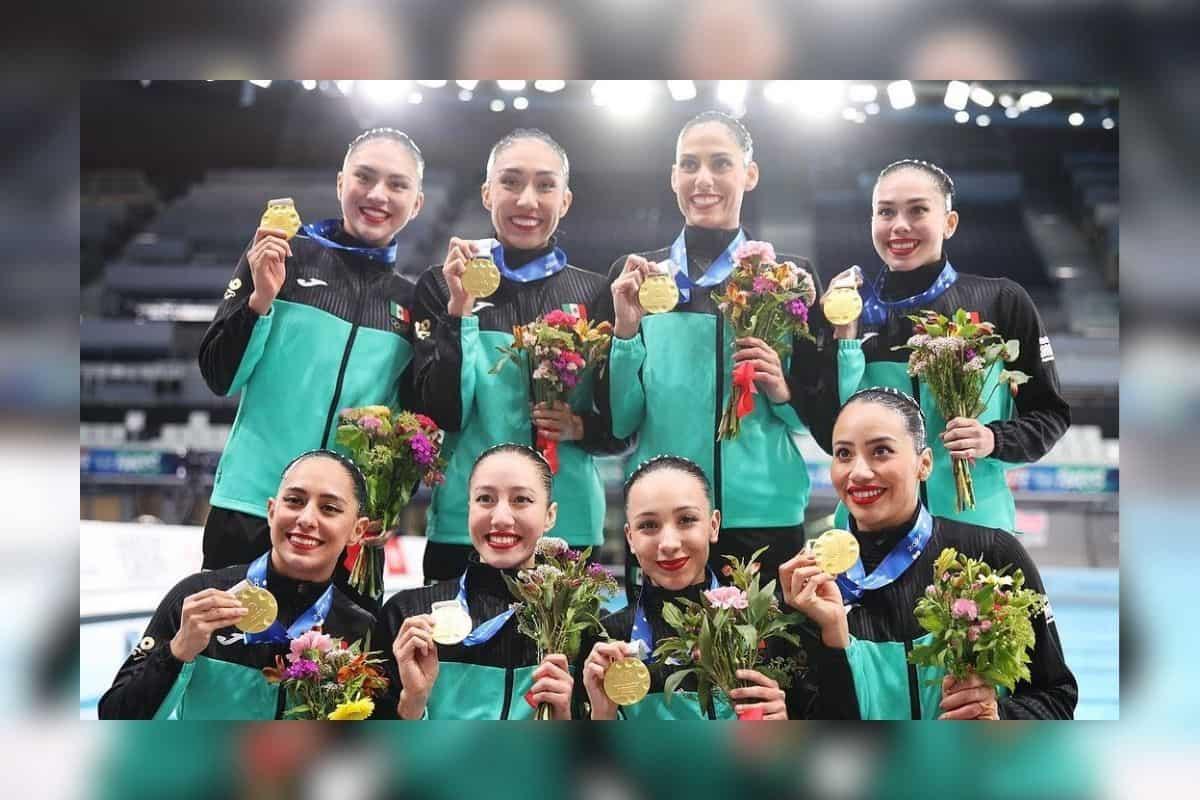 ¡Dos oros! Equipo de nado sincronizado de México triunfa en Copa del Mundo