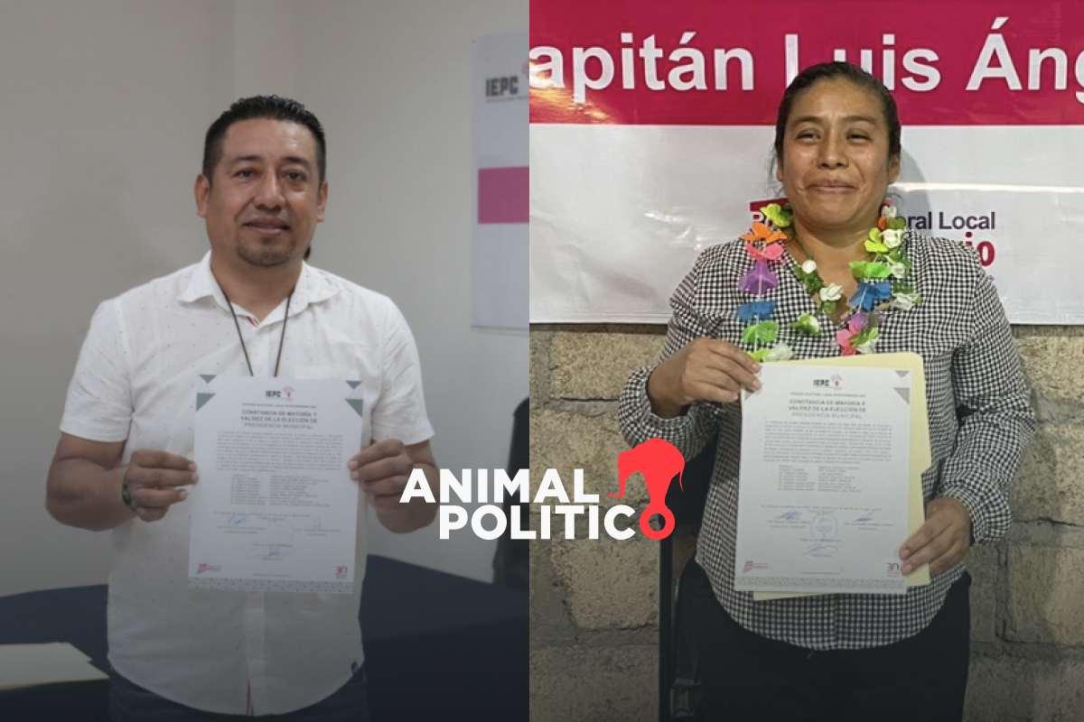 Entregan constancia a ganadores de elecciones extraordinarias en Chicomuselo y Capitán Luis Ángel Vidal en Chiapas