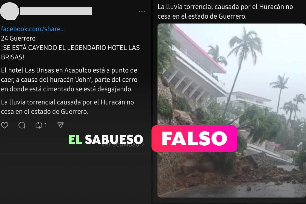 John provocó caída de un muro pero no se “derrumbó” este hotel en Acapulco