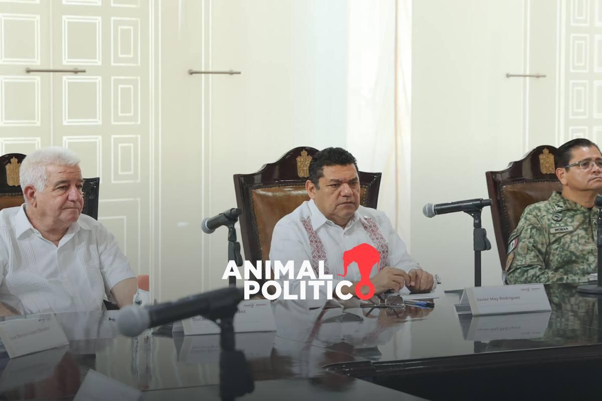 “No vamos a pactar con la delincuencia”, dice el gobernador Javier May tras nueva jornada de violencia en Tabasco