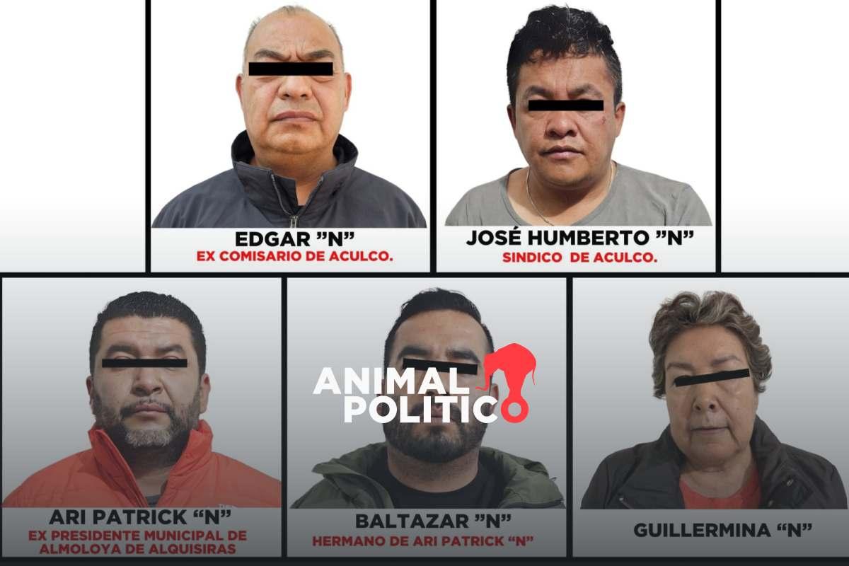 Detienen a cinco exfuncionarios del Edomex durante Operativo Enjambre por su presunta participación en delitos de extorsión