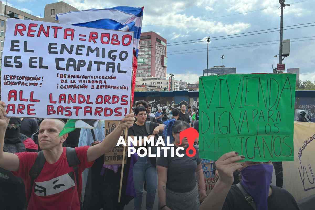 ”¡No es progreso, es despojo!“, reclaman en marcha contra la gentrificación en CDMX; inconformes piden vivienda digna