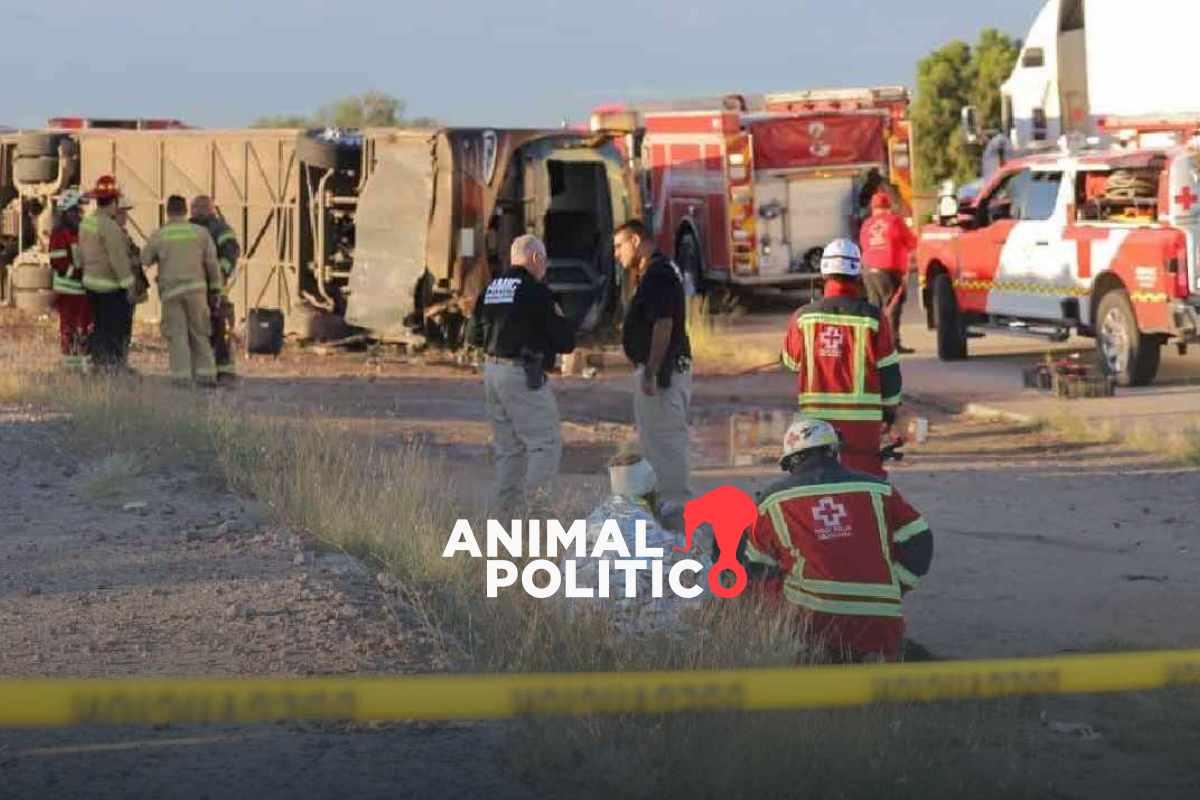 Detienen al chofer del autobús que volcó en Sonora y dejó siete muertos; su compañero está prófugo