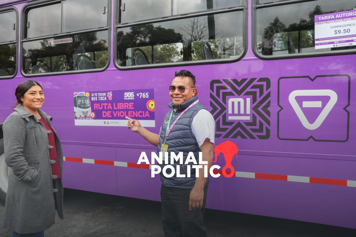 CDMX lanza estrategia contra la violencia a las mujeres en el transporte: autobuses tendrán botones de pánico