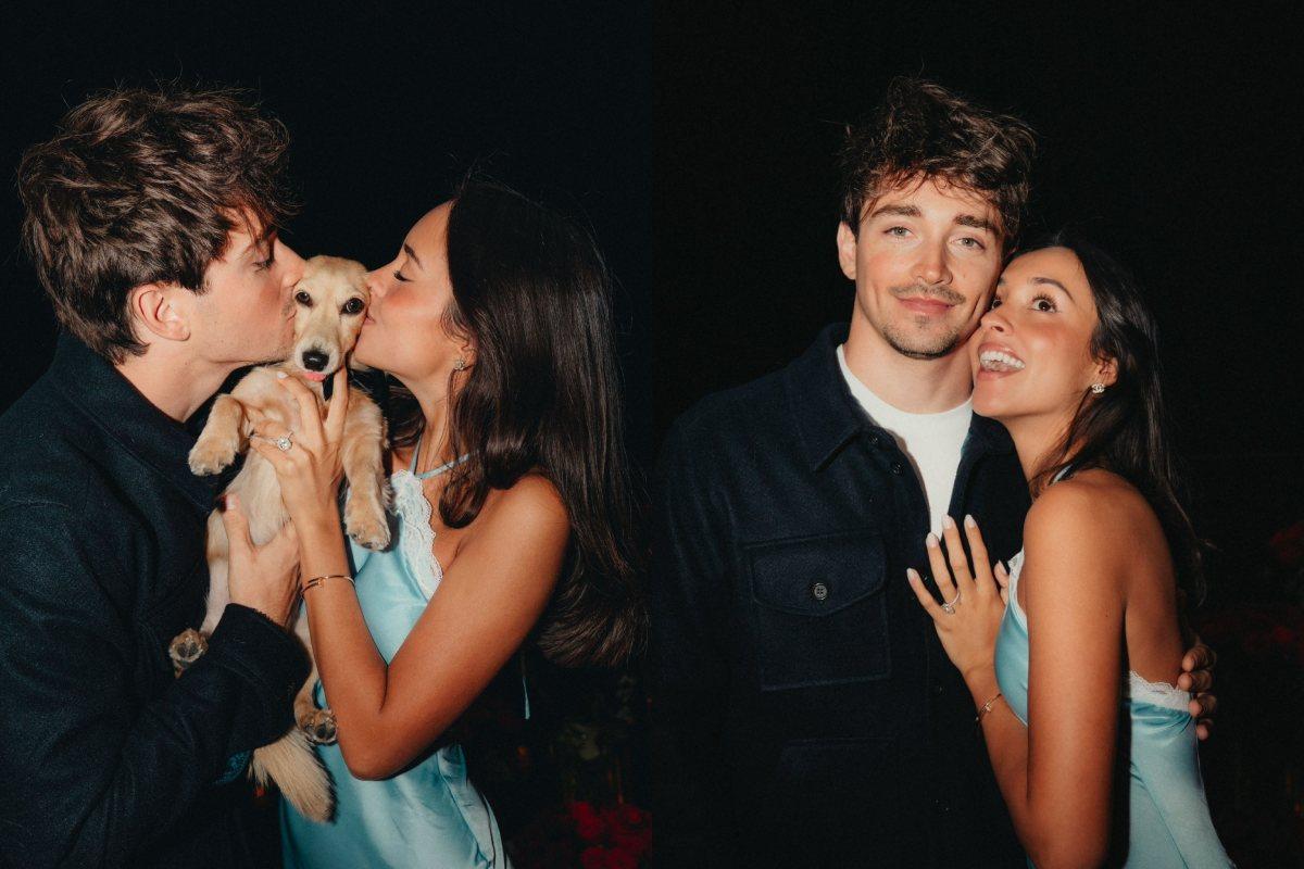¡Se nos casa! Charles Leclerc se compromete con Alexandra Saint Mleux