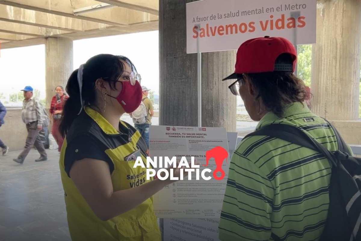 104 personas son atendidas en Metro CDMX en 2025 tras sufrir crisis emocional