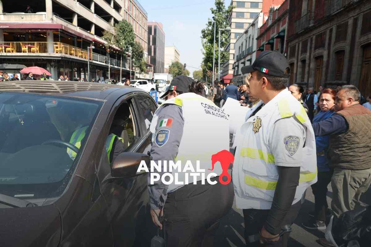 72 conductores al “Torito” en la primera jornada del alcoholímetro de fin de año en la CDMX