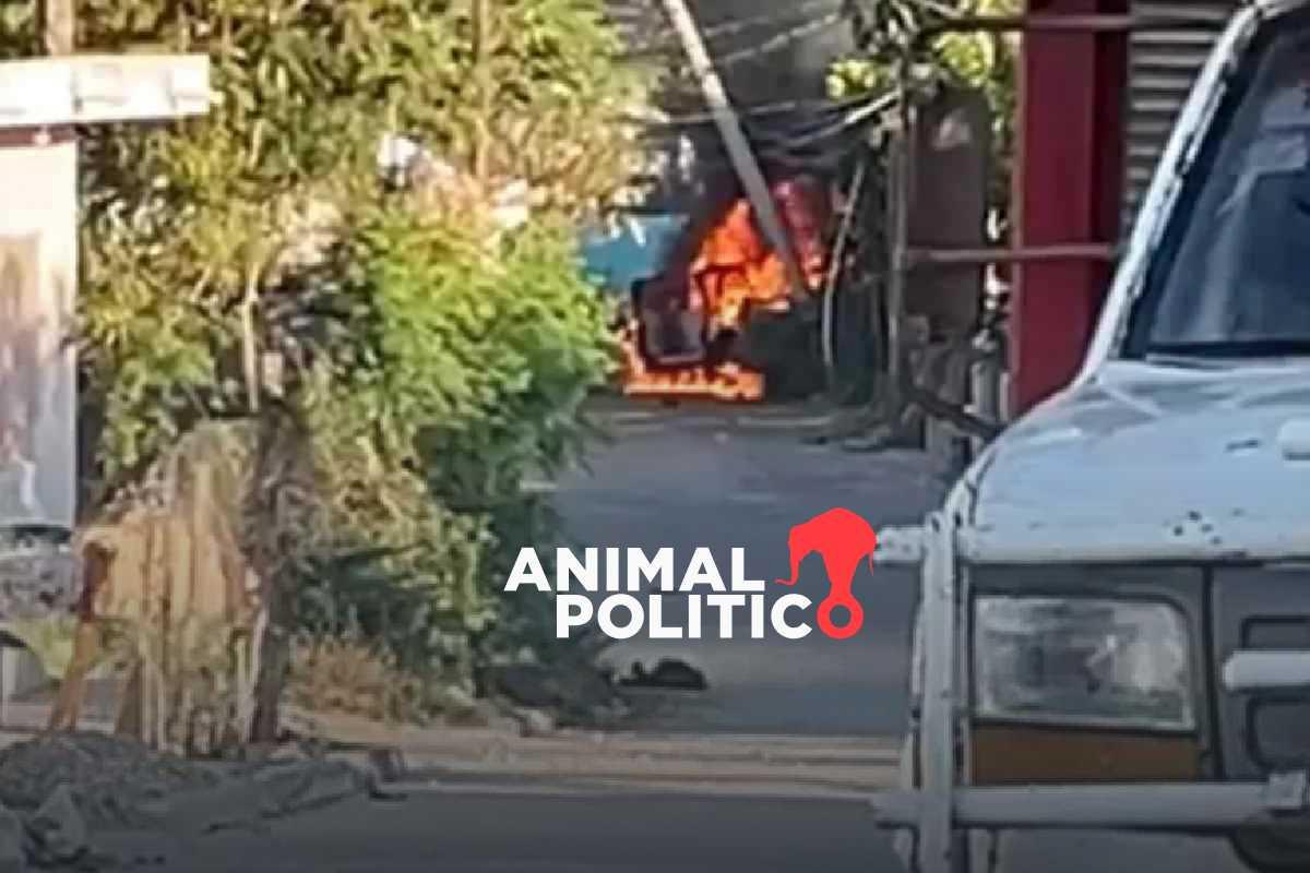 Enfrentamiento en Escuinapa, Sinaloa, deja tres muertos y cinco vehículos incendiados