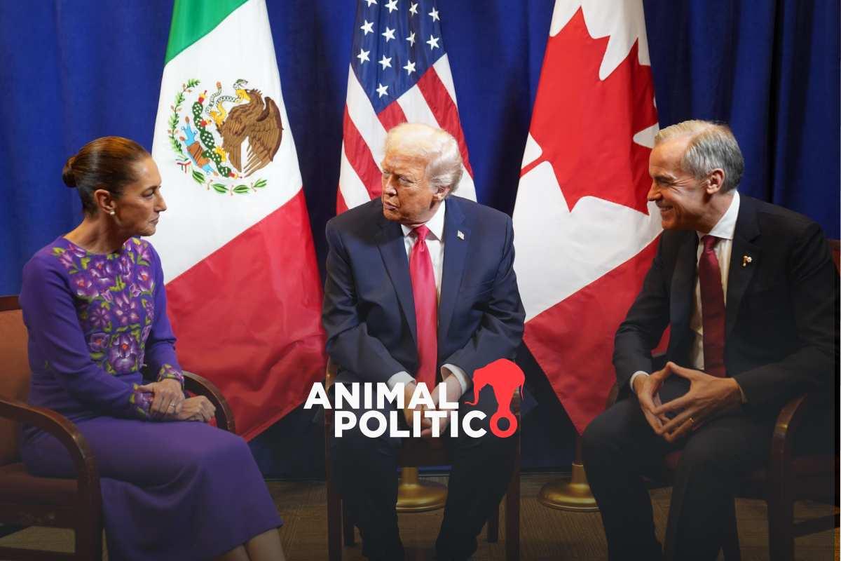 Sheinbaum se reúne con Trump y Mark Carney en EU tras sorteo del Mundial 2026; abordan relación comercial