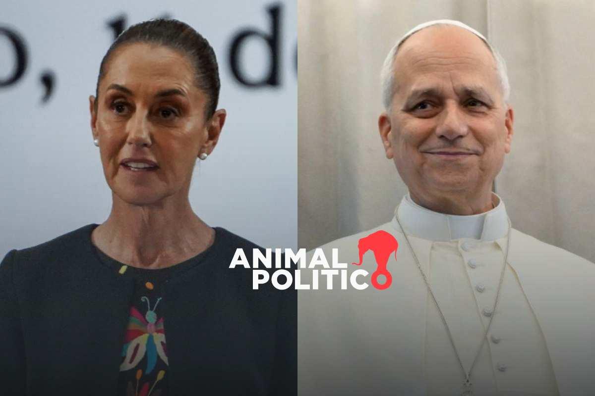 Sheinbaum habla por teléfono con el papa León XIV; lo invita a visitar México