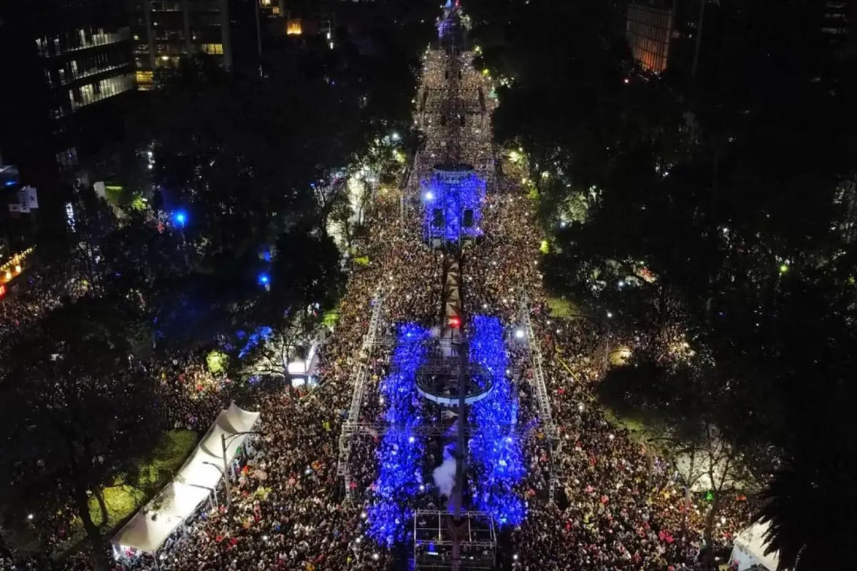 Reforma se convertirá en una discoteca gigante para Fin de Año 2025