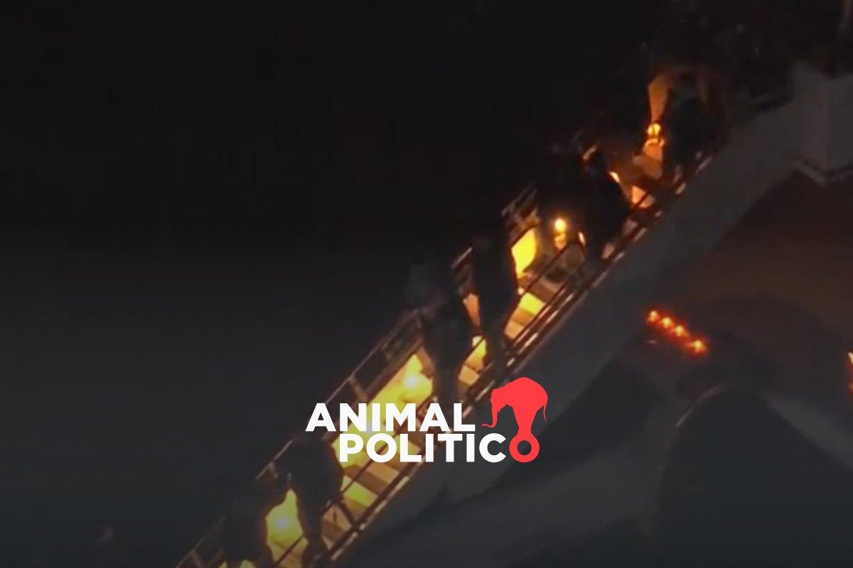 Nicolás Maduro llega a base militar en Nueva York tras ser detenido en Venezuela