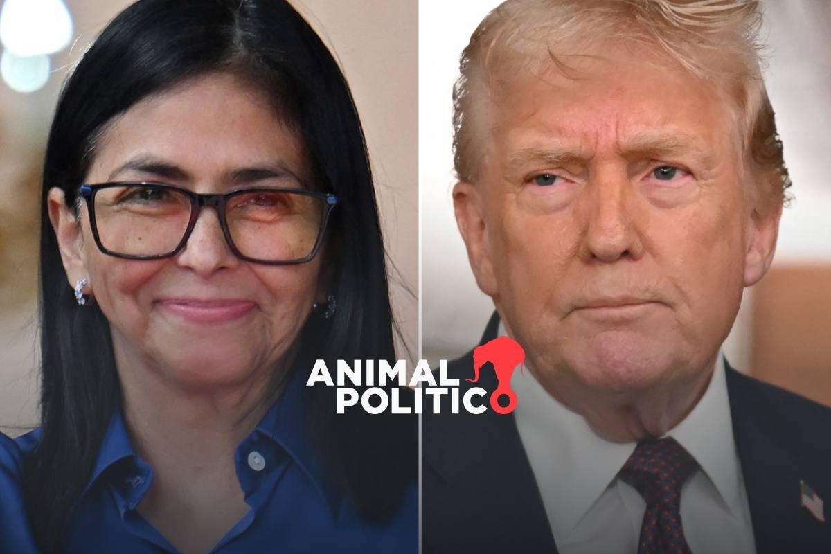 Trump invita a presidenta interina de Venezuela a Washington; “sin temor a encarar diferencias”, revira Rodríguez