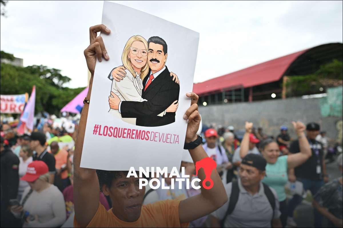 “¡Maduro y Cilia son nuestra familia!”: marchan chavistas en Venezuela; exigen liberación del presidente y su esposa