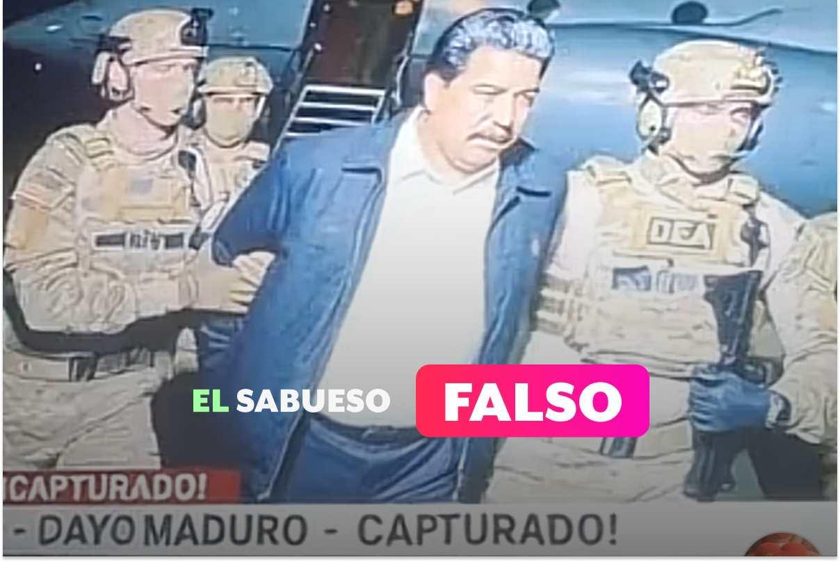 Es falso que esta sea la imagen de la detención de Nicolás Maduro