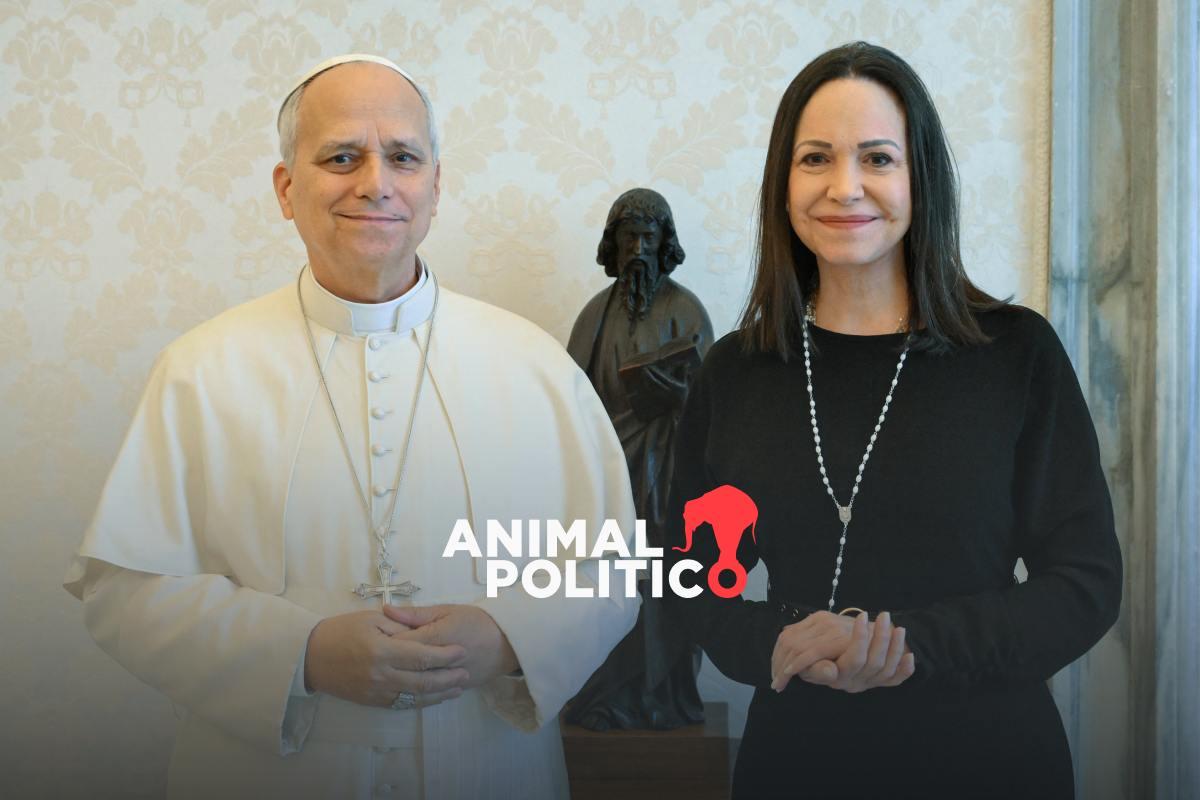 El papa León XIV recibe a la líder opositora de Venezuela María Corina Machado