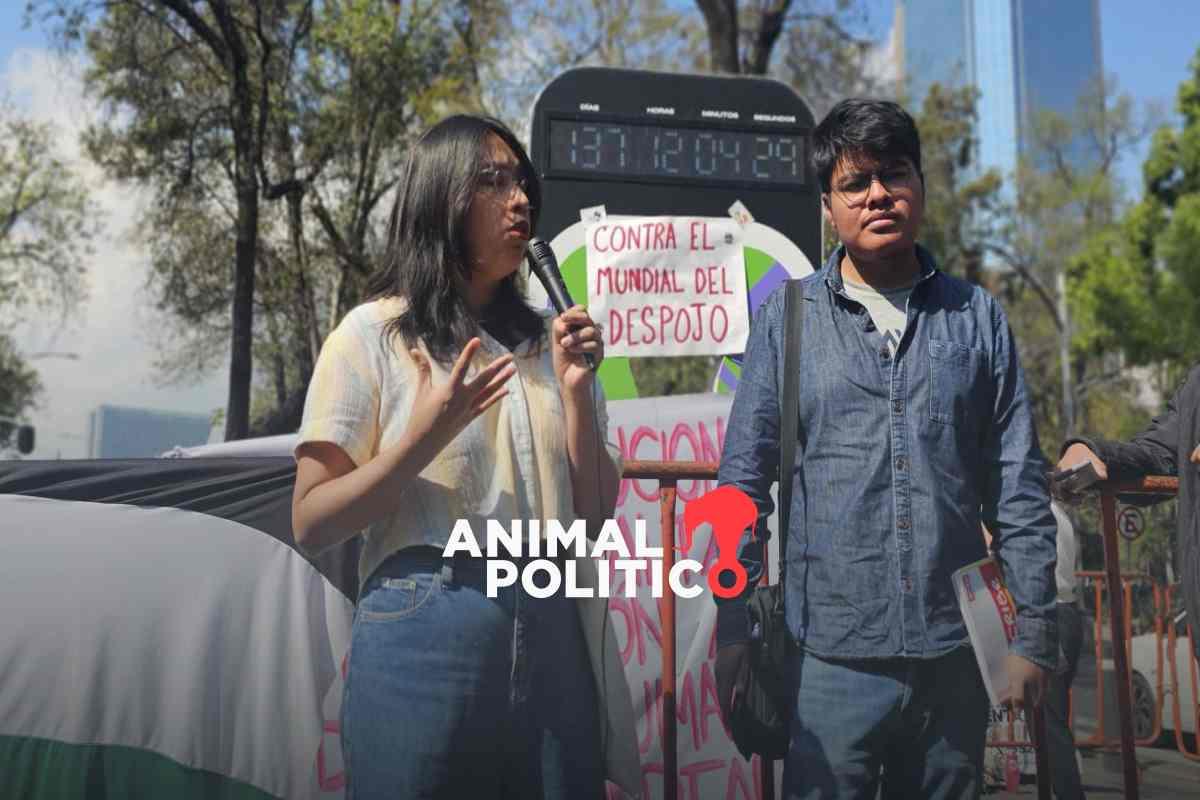 Vecinos protestan “contra el mundial del despojo”; denuncian turistificación de CDMX previo al torneo de la FIFA