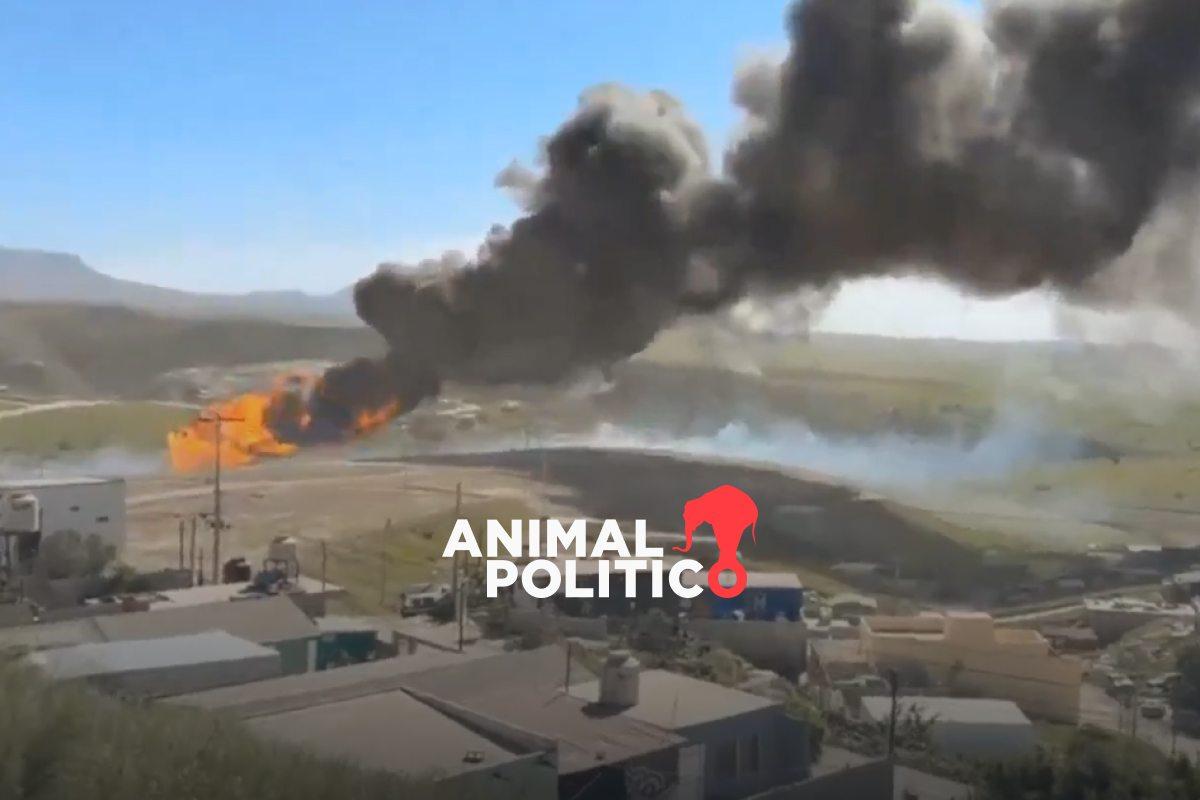 Se incendia ducto Pemex en Playas de Rosarito, Baja California; autoridades logran controlarlo