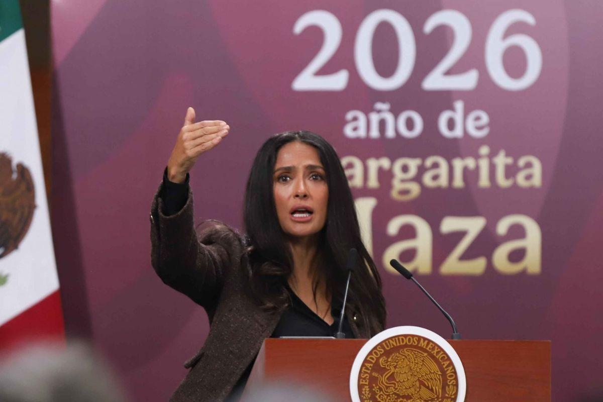 “El cine estuvo abandonado por mucho tiempo”: Salma Hayek celebra apoyos a la comunidad fílmica anunciados por Sheinbaum