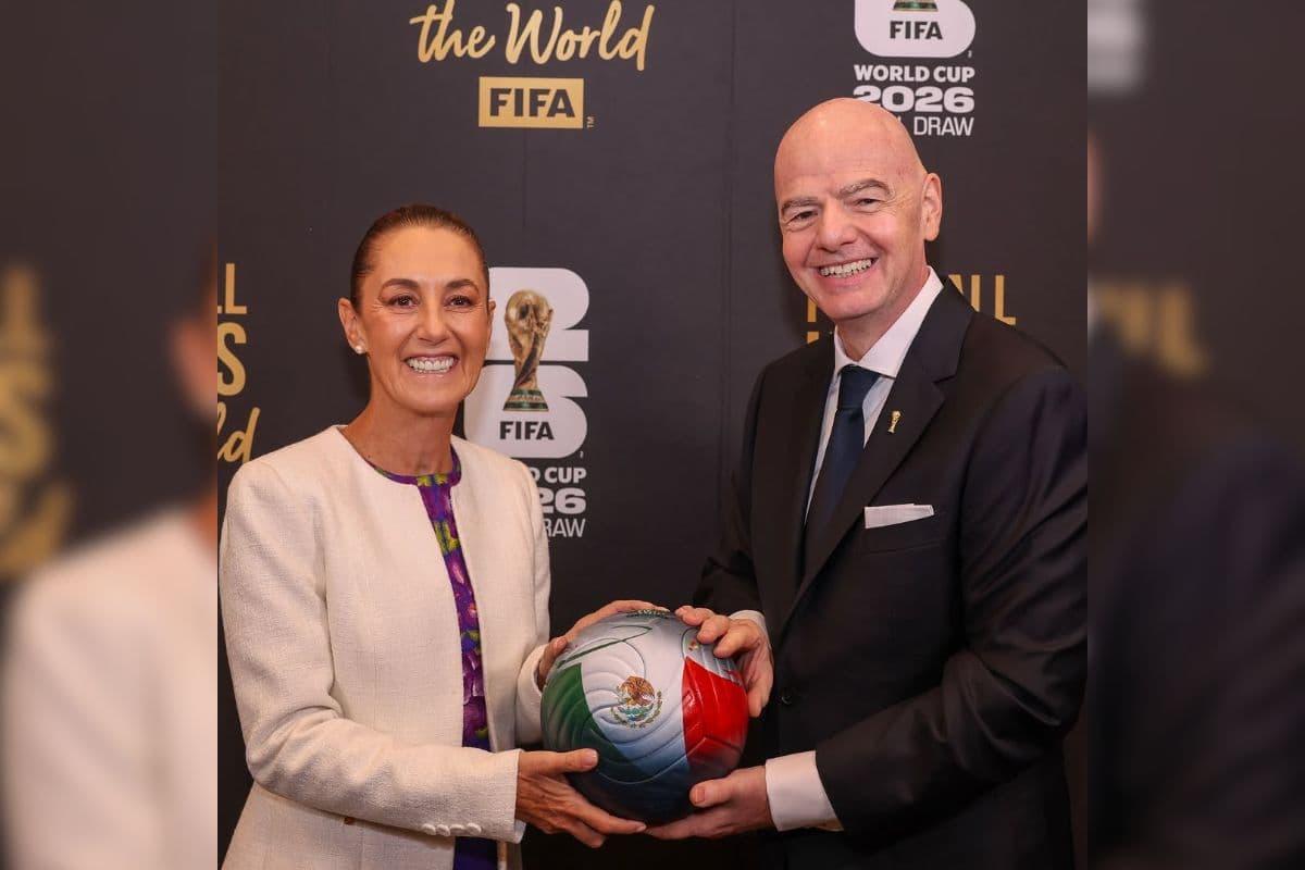 Infantino reitera a Sheinbaum “plena confianza” de la FIFA en México como sede del Mundial