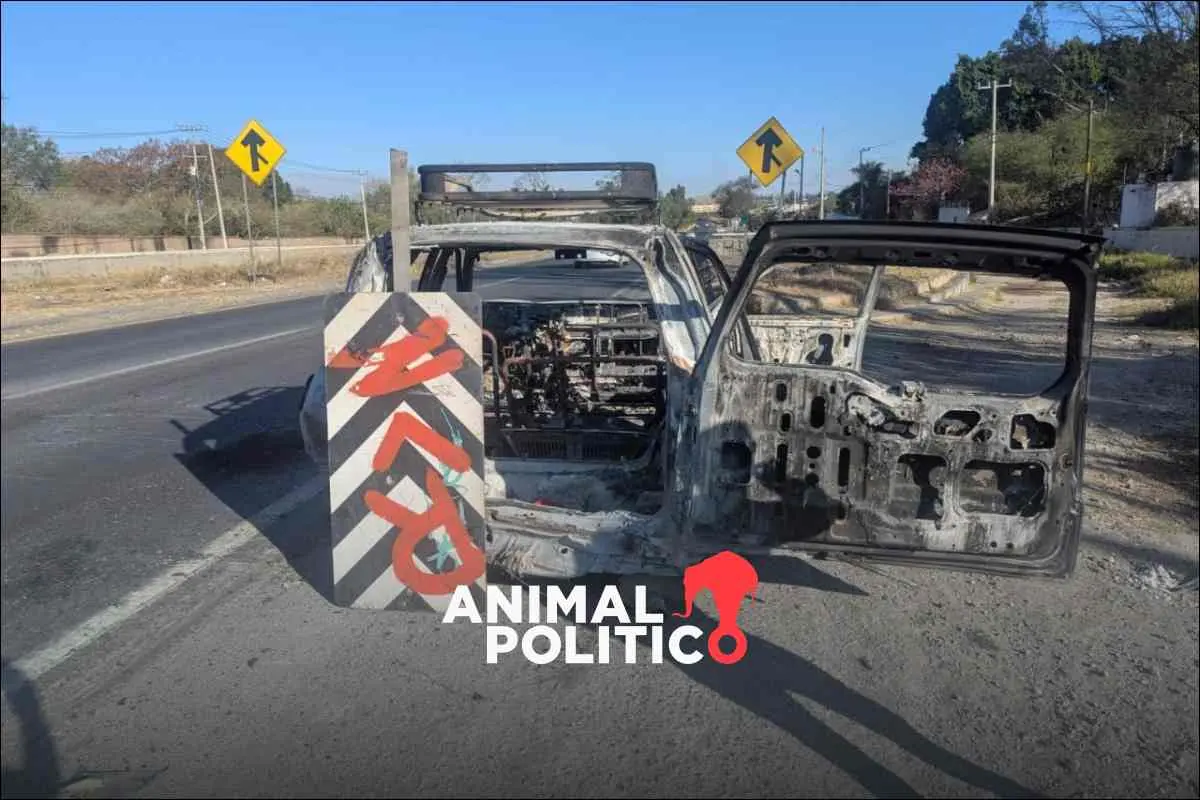 En medio de la violencia tras la muerte de “El Mencho”, destruyen vehículo y equipo de defensores del territorio de El Salto